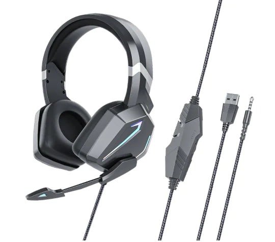 LED Light Wired Gamer Headset