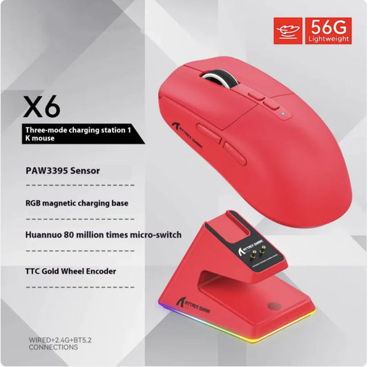 X6 Lightweight Wireless Gaming Mouse